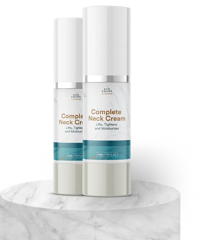 Complete Neck Cream Bottle with Stand