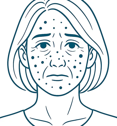 Woman with Dark Cicles Under Eyes